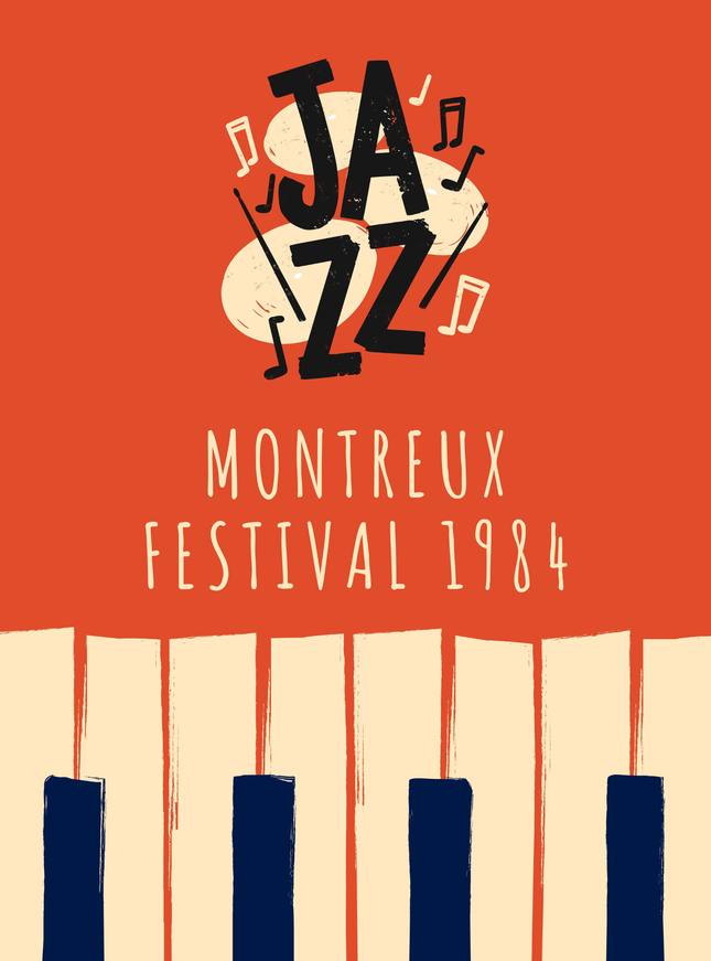 Montreux Jazz Festival 1984 Vintage Poster