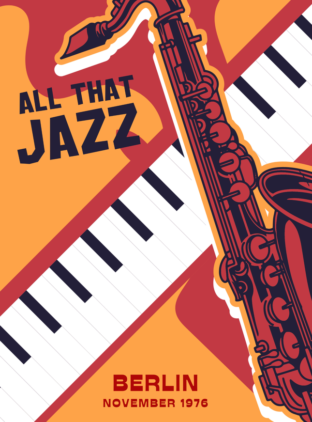 All That Jazz Berlin Vintage Music Poster
