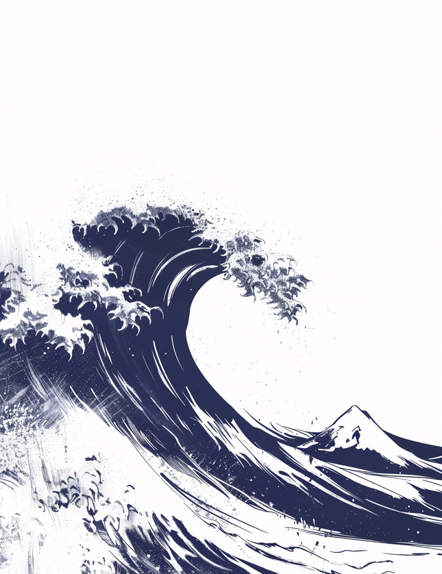 The Great Wave Japanese Ukiyo-e Art Print
