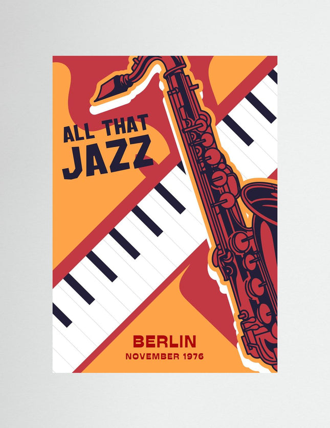 All That Jazz Berlin Vintage Music Poster - Framzio