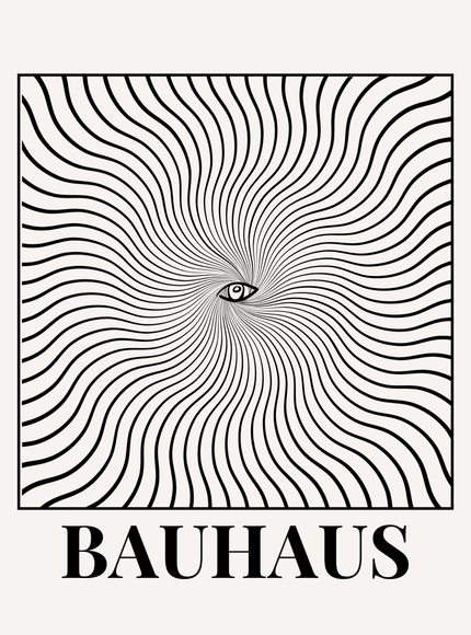Bauhaus Eye Optical Illusion Poster - Framzio