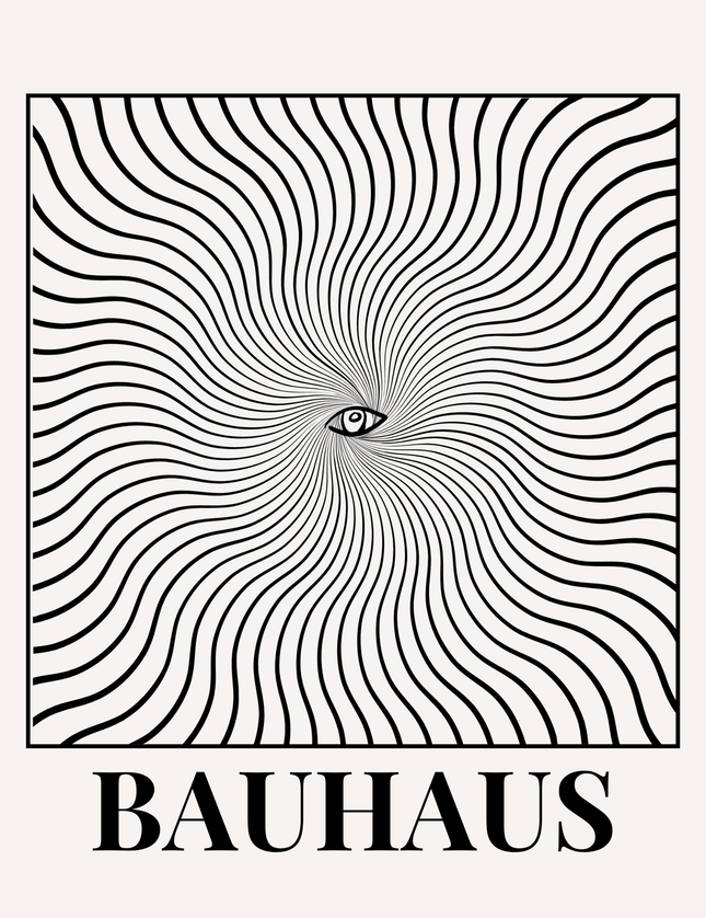Bauhaus Eye Optical Illusion Poster - Framzio
