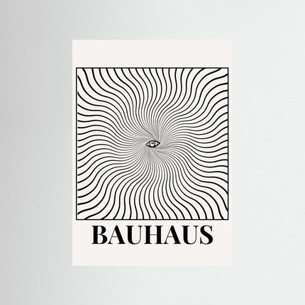 Bauhaus Eye Optical Illusion Poster - Framzio