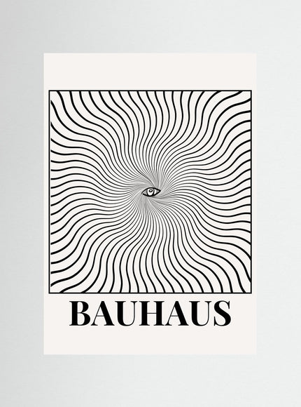 Bauhaus Eye Optical Illusion Poster - Framzio