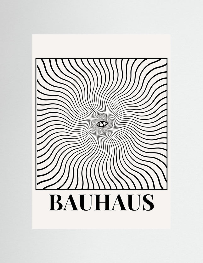 Bauhaus Eye Optical Illusion Poster - Framzio