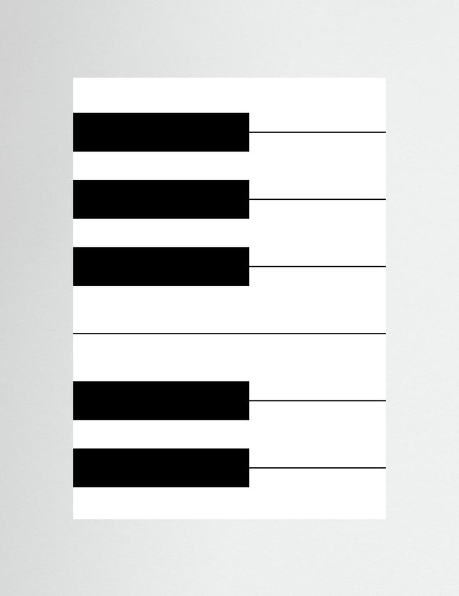 Black Bars Abstract Graphic Poster - Framzio