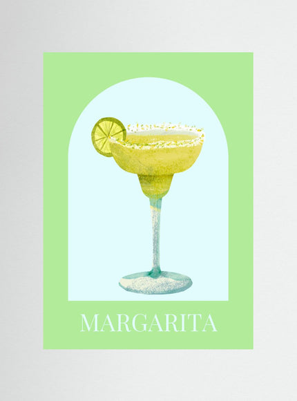 Margarita Cocktail Illustration Poster - Framzio
