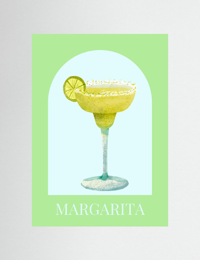 Margarita Cocktail Illustration Poster - Framzio