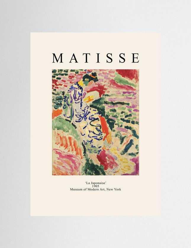 Matisse La Japonaise 1905 Poster - Fauvism Art Print - Framzio