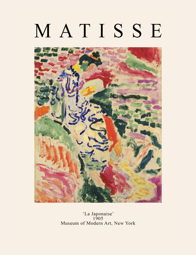 Matisse La Japonaise 1905 Poster - Fauvism Art Print - Framzio