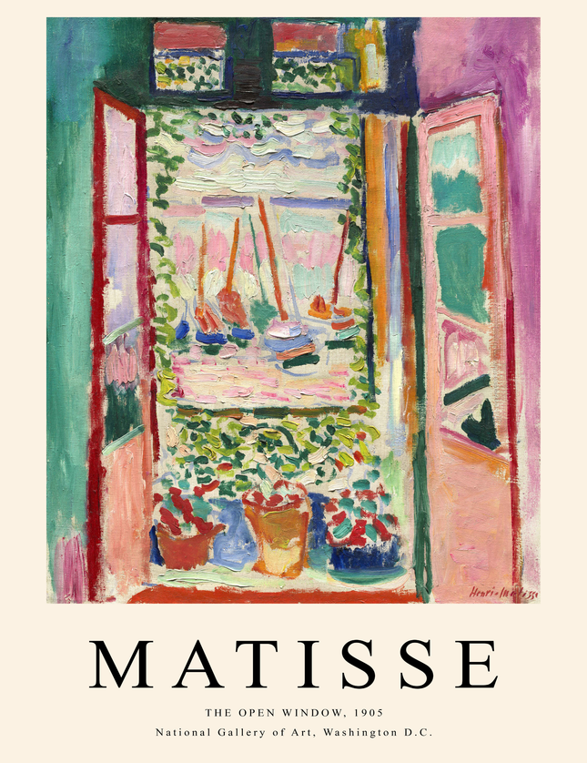 Matisse The Open Window 1905 Fauvism Art Print - Framzio