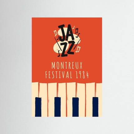 Montreux Jazz Festival 1984 Vintage Poster - Framzio