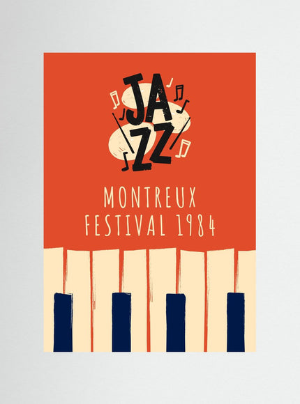 Montreux Jazz Festival 1984 Vintage Poster - Framzio