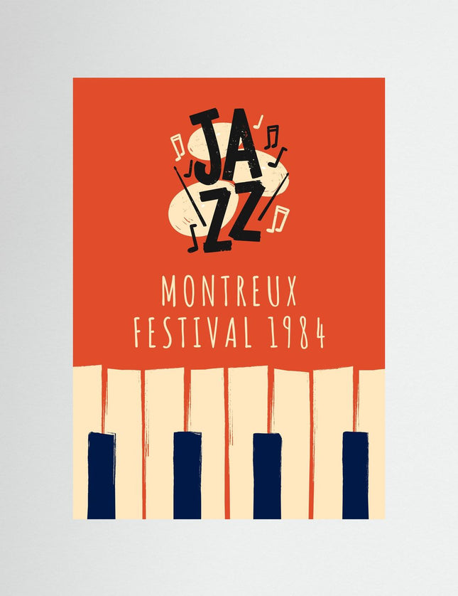 Montreux Jazz Festival 1984 Vintage Poster - Framzio