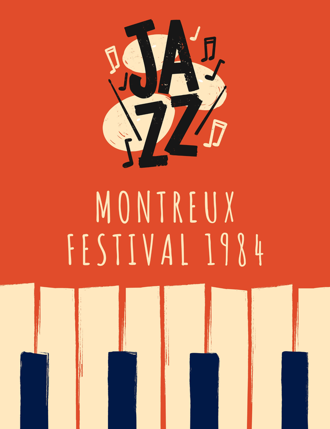 Montreux Jazz Festival 1984 Vintage Poster - Framzio