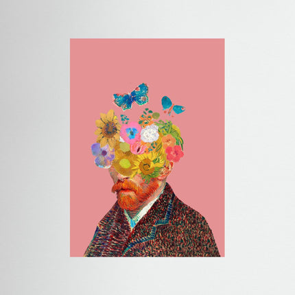 Van Gogh Floral Portrait Art Print - Framzio