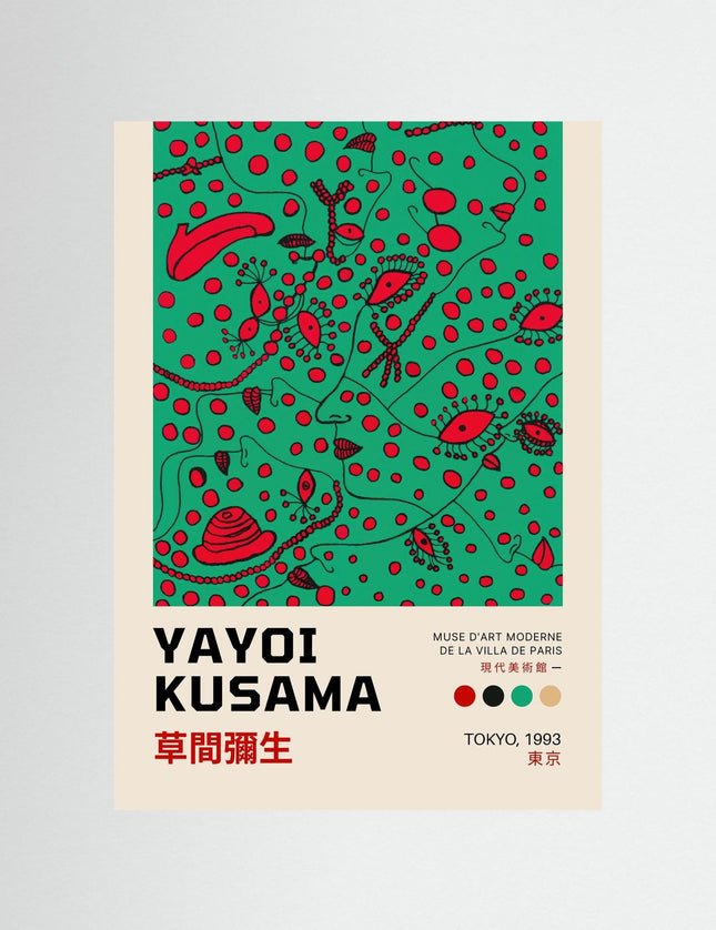 Yayoi Kusama Tokyo 1983 Exhibition Poster - Framzio
