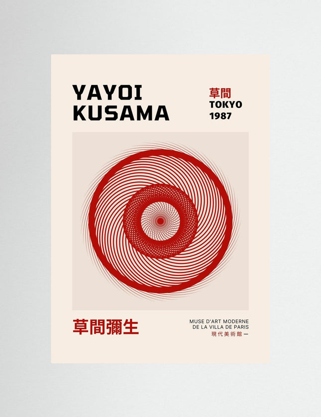 Yayoi Kusama Tokyo 1987 Exhibition Poster - Framzio