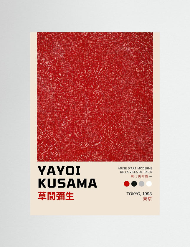 Yayoi Kusama Tokyo 1993 Red Dot Art Exhibition Poster - Framzio